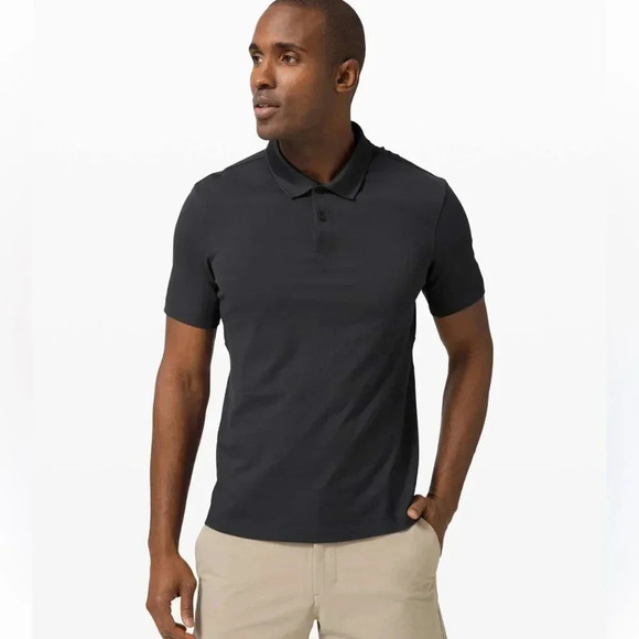 lululemon athletica Other - Lululemon Evolution Shirt Polo Black Size M Short Sleeve
